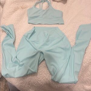 Stylish Light Blue Activewear Set